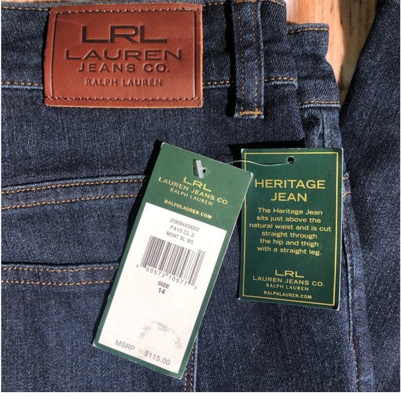 NWT Ralph Lauren wide leg jeans.Some stretch - Picture 4 of 4
